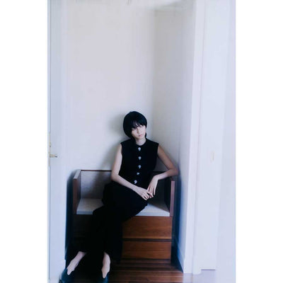 【Mame Kurogouchi/マメ】<br>Acetate Polyester Embroidered Buttonholes Sleeveless Dress <br>MM25FW-DR112