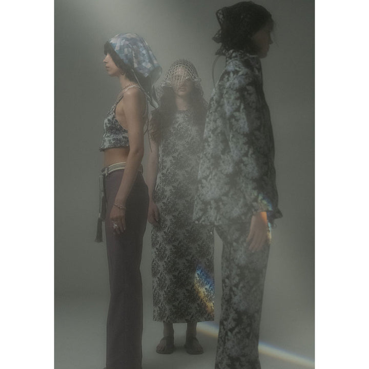 半額以下？【新品】 FUMIE TANAKA メッシュ スカーフ 黒 black 25SS】FUMIE TANAKA フミエタナカ / METAL MESH SCARF