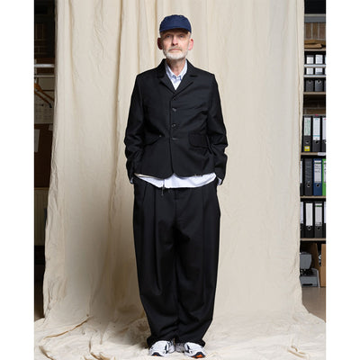 【CAMIEL FORTGENS/カミエルフォートヘンス】<br>XXL SUIT PANTS PLAIN WEAVE WOOL <br>CF.16.06.06.01