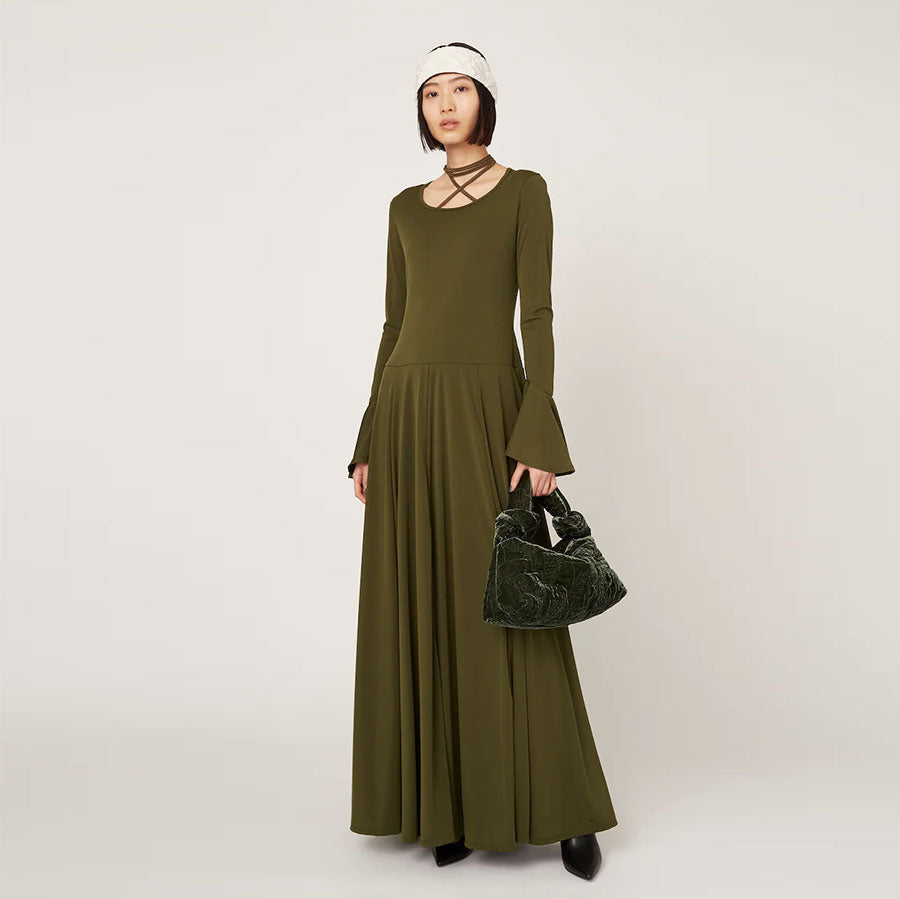 【MURRAL/ミューラル】<br>Calm jersey dress <br>242-1302