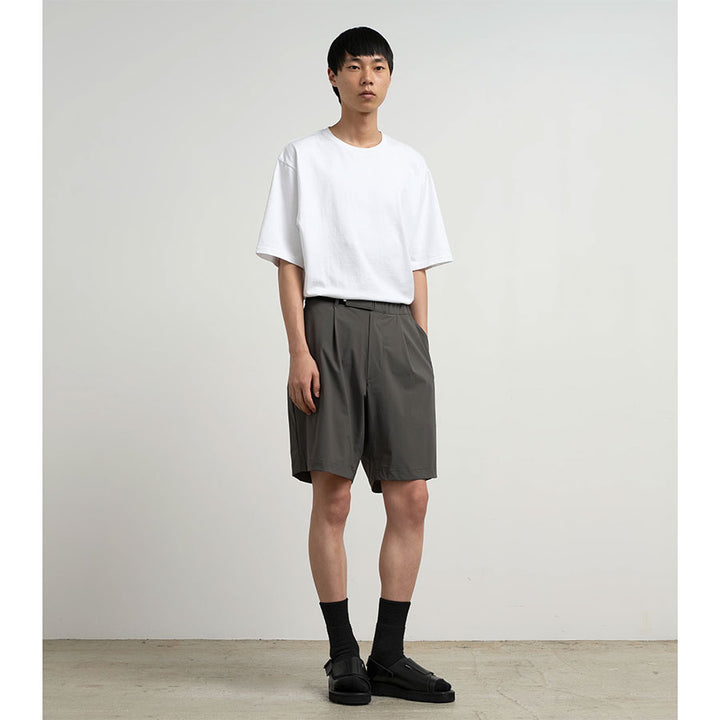 グラフペーパー コットンリネンカーゴショーツ グレー Graphpaper/グラフペーパー】Flex Tricot Chef Shorts GM262-40022の