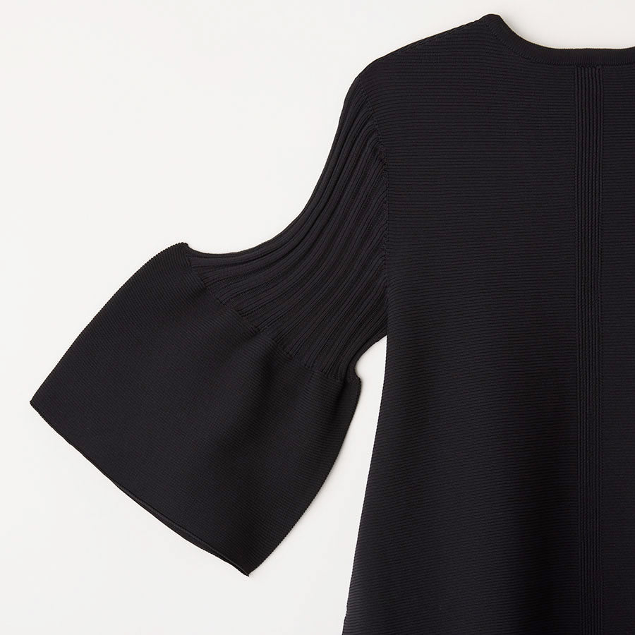 CFCL/シーエフシーエル】POTTERY SHORT BELL SLEEVE FLARE DRESS