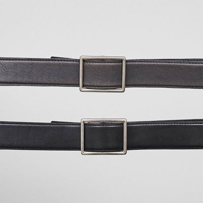 【Graphpaper/그래프 페이퍼】 <br>Graphpaper Holeless Leather Classic Belt<br> GU234-90065B 