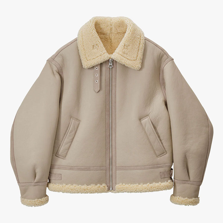 【Graphpaper/グラフペーパー】<br>Sheep Mouton B-3 Flight Jacket <br>GM253-30454
