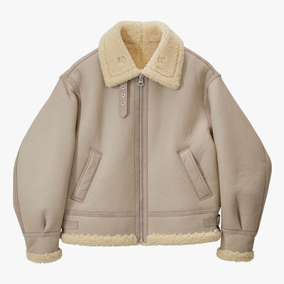 【Graphpaper/グラフペーパー】<br>Sheep Mouton B-3 Flight Jacket <br>GM253-30454
