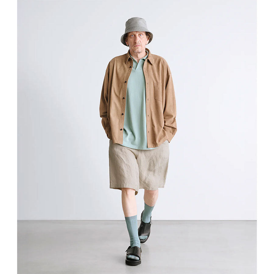 Graphpaper/グラフペーパー】Cotton Pique Jersey S/S Skipper Polo