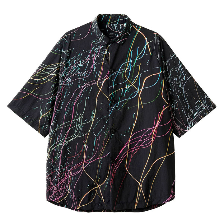 【試着のみ】テアトラ/CARTRIDGESHIRT P/26年春夏/黒M TEATORA/テアトラ】CARTRIDGE SHIRT S/S HOVER LAYER UNIT-01 TT-CG