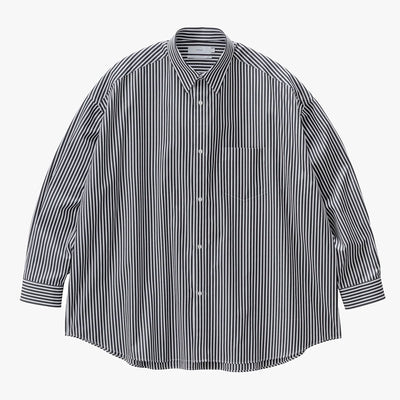 【Graphpaper/グラフペーパー】<br>High Count Regular Collar Round Cut Oversized Shirt <br>GM253-50030C