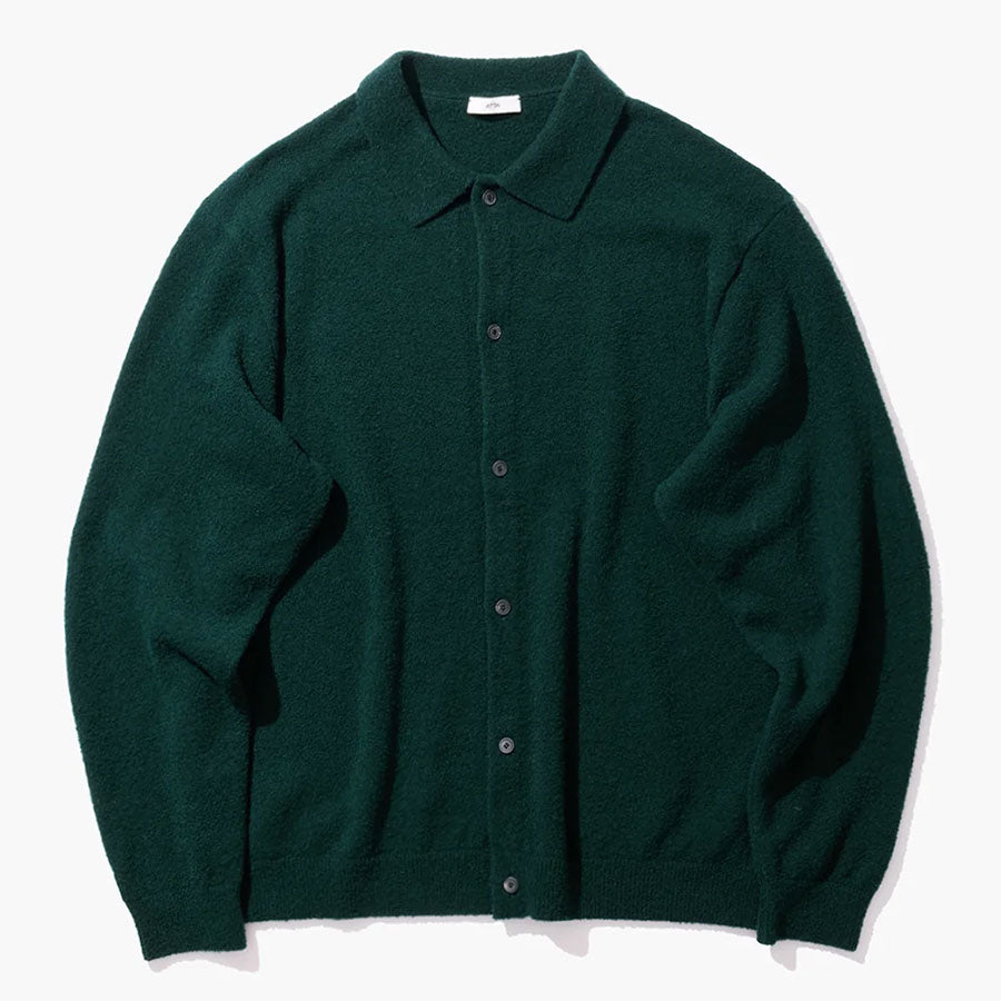 ATON/エイトン】WOOL MINI BOUCLE | POLO CARDIGAN KRAGLW0303の通販