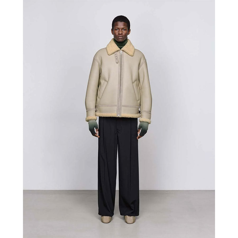 【Graphpaper/グラフペーパー】<br>Sheep Mouton B-3 Flight Jacket <br>GM253-30454