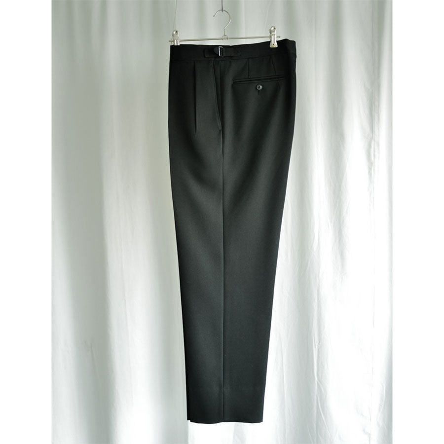 【HEUGN/ユーゲン】<br>Aaron Gabardine Black <br>TROUSER066