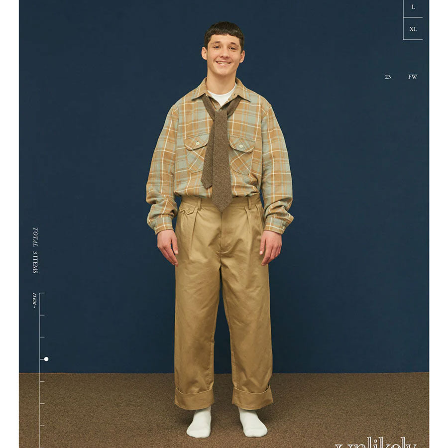 Unlikely/アンライクリー】Unlikely Elbow Patch Flannel Work Shirts 