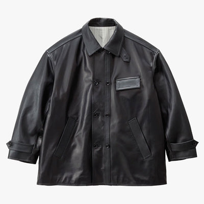 【Graphpaper/グラフペーパー】<br>Sheep Leather Corbusier Jacket <br>GM253-30444