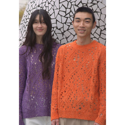 【Kota Gushiken/コウタグシケン】<br>Cable Shaggy Jumper with Holes <br>KGAW25-K06