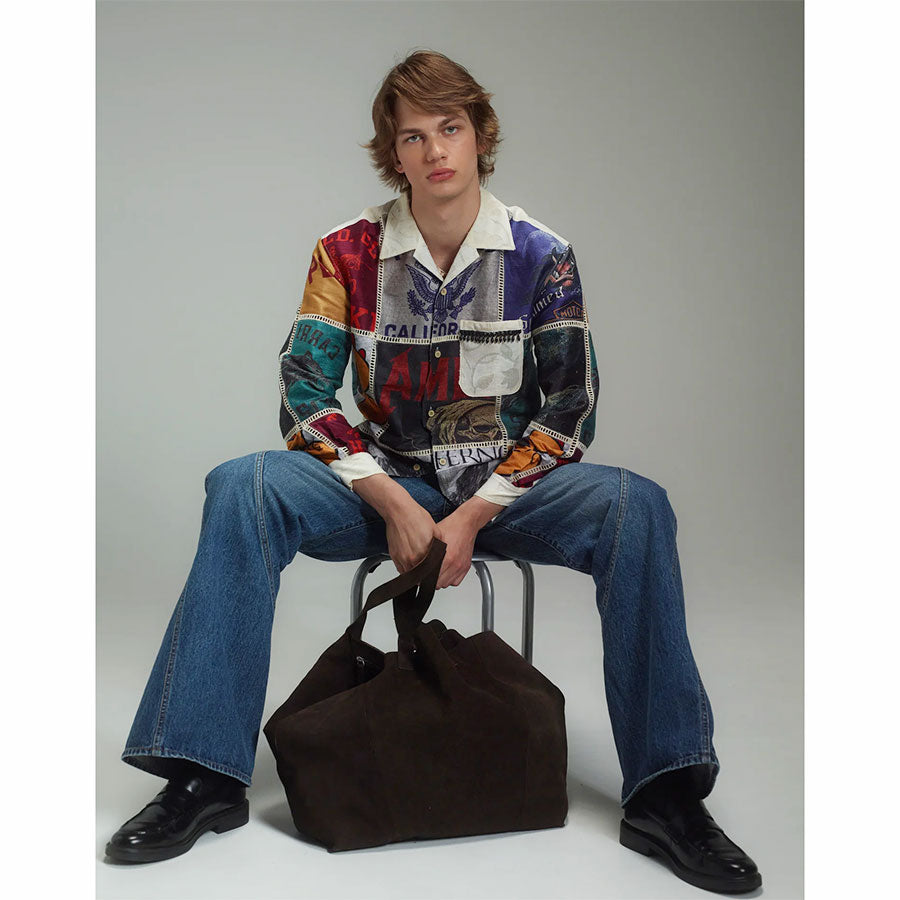 KHOKI日本製レーヨンシャツANCELLM A.PRESSEコッキ KHOKI/コッキ】Patchworked Silk Shirt 26ss-b-07の通販 「ONENESS