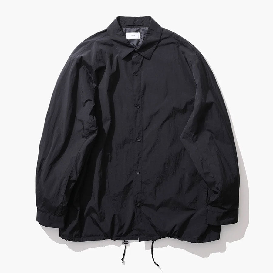 【ATON/エイトン】<br>HAND DYED NYLON SHIRT JACKET <br>JKAGSW0704