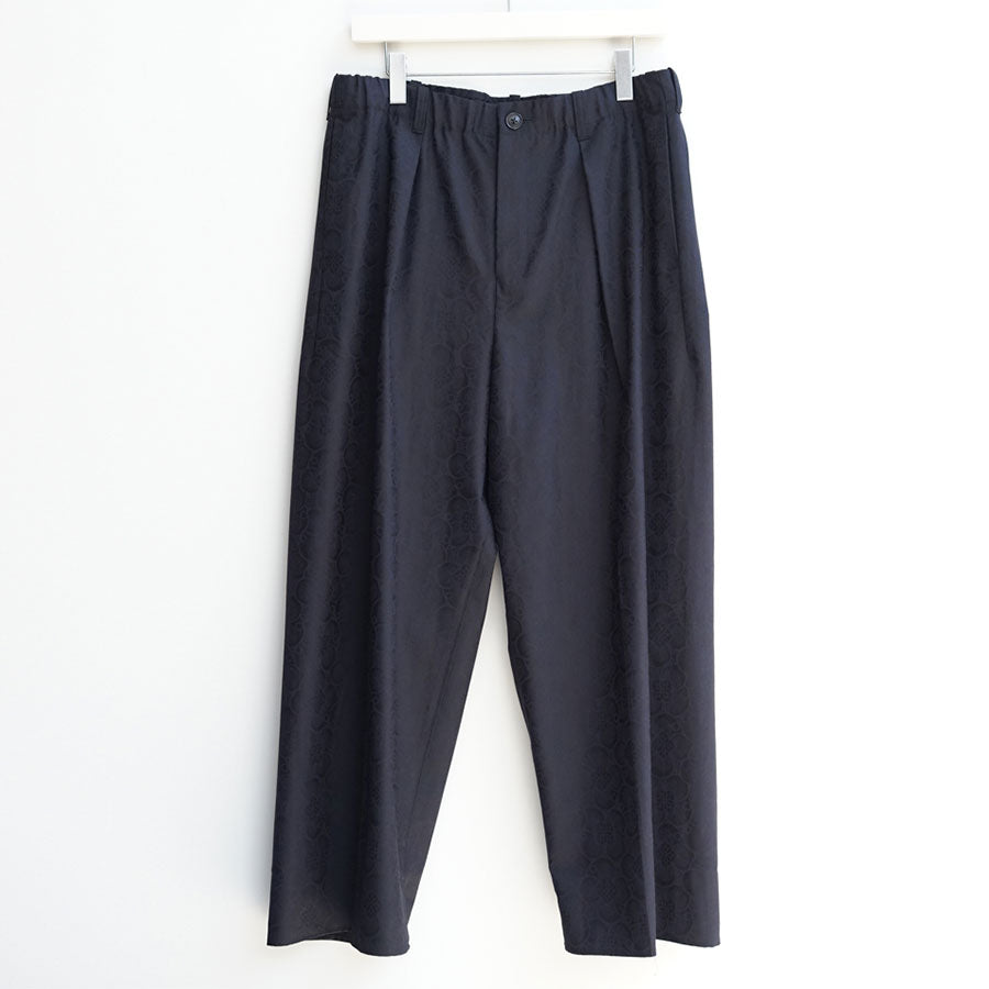 【nonnotte/ノノット】<br>Draping Elastic In Tuck Wide Trousers <br>N-25S-027