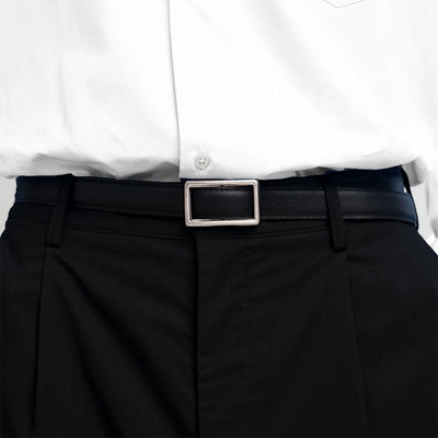 【Graphpaper/グラフペーパー】<br>Graphpaper Holeless Leather Classic Narrow Belt <br>GU253-90559B