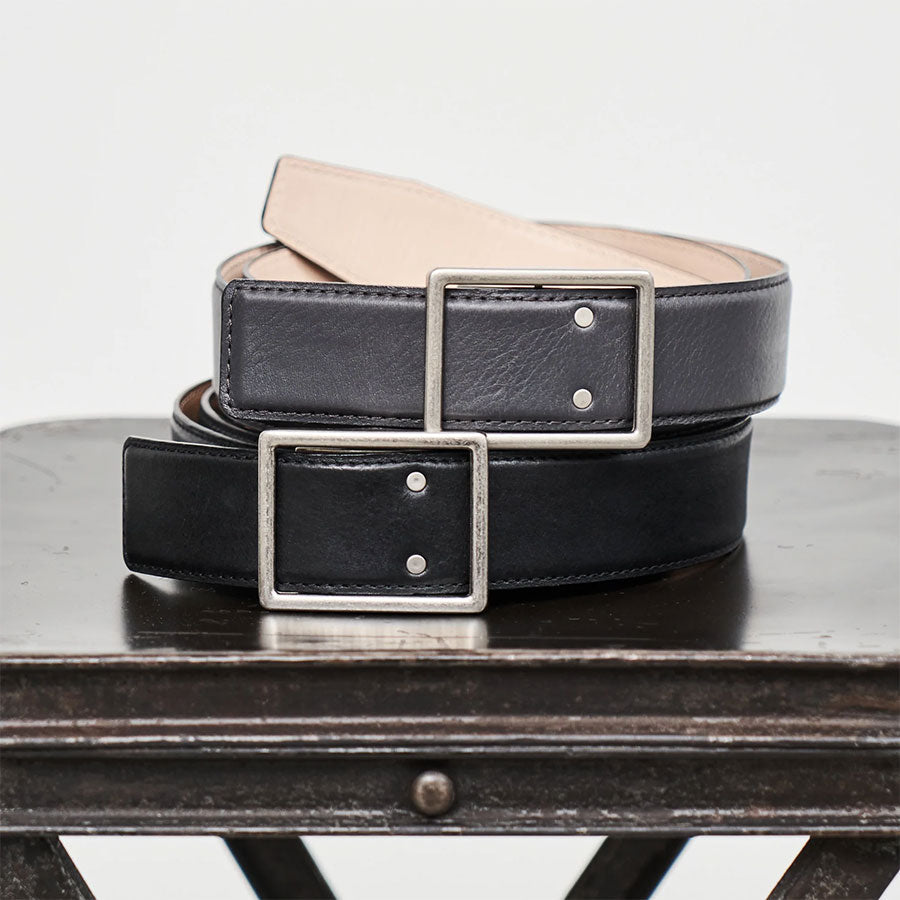 【Graphpaper/グラフペーパー】<br>Graphpaper Holeless Leather Classic Belt <br>GU253-90560B
