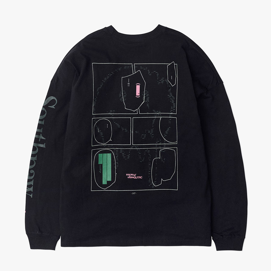 【UNTRACE/アントレース】<br>グラフィック tee L/S_1 <br>_211