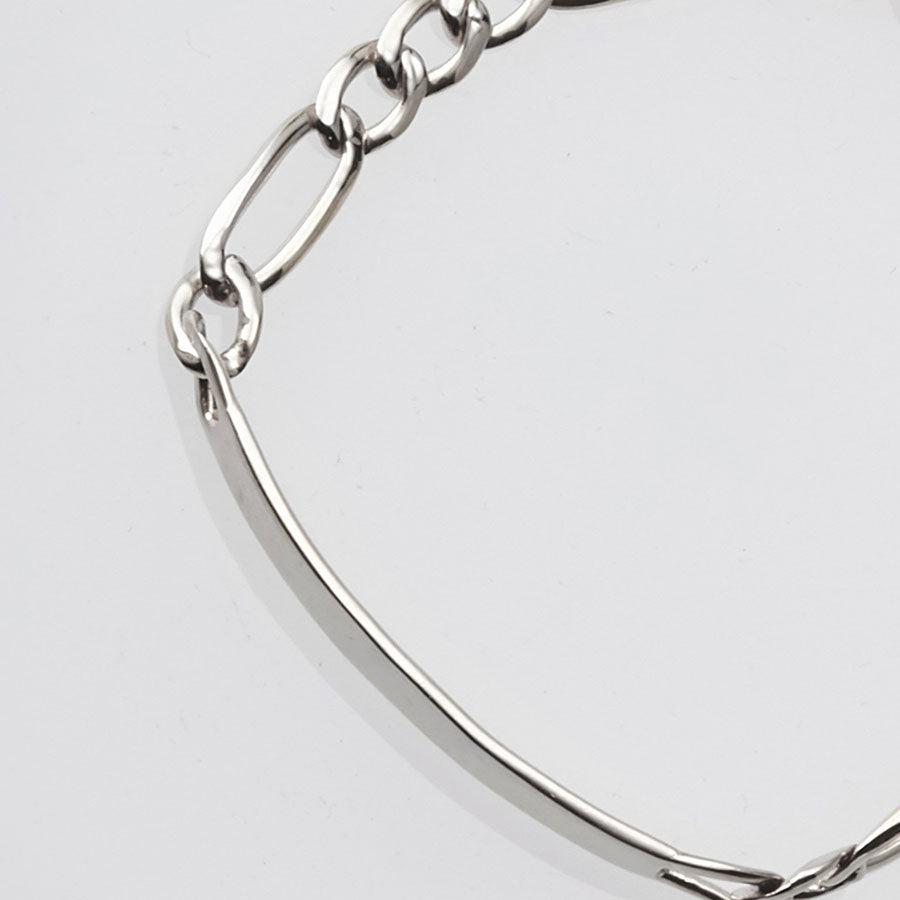 XOLO JEWELRY/ショロジュエリー】ID Figaro Link Bracelet 6mm