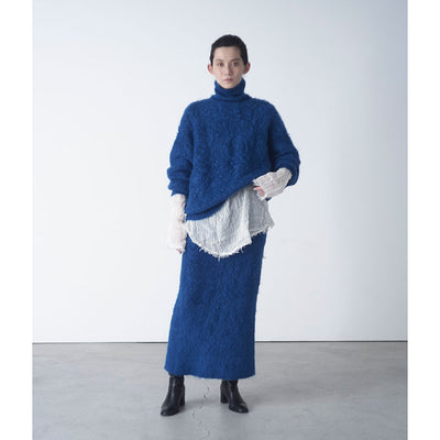 【ERIKOKATORI/エリコカトリ】<br>kid mohair knit skirt <br>EK7-6-2