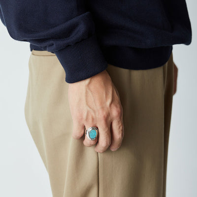 【XOLO JEWELRY/ショロジュエリー】<br>Amulet Ring with Turquoise <br>XOR075