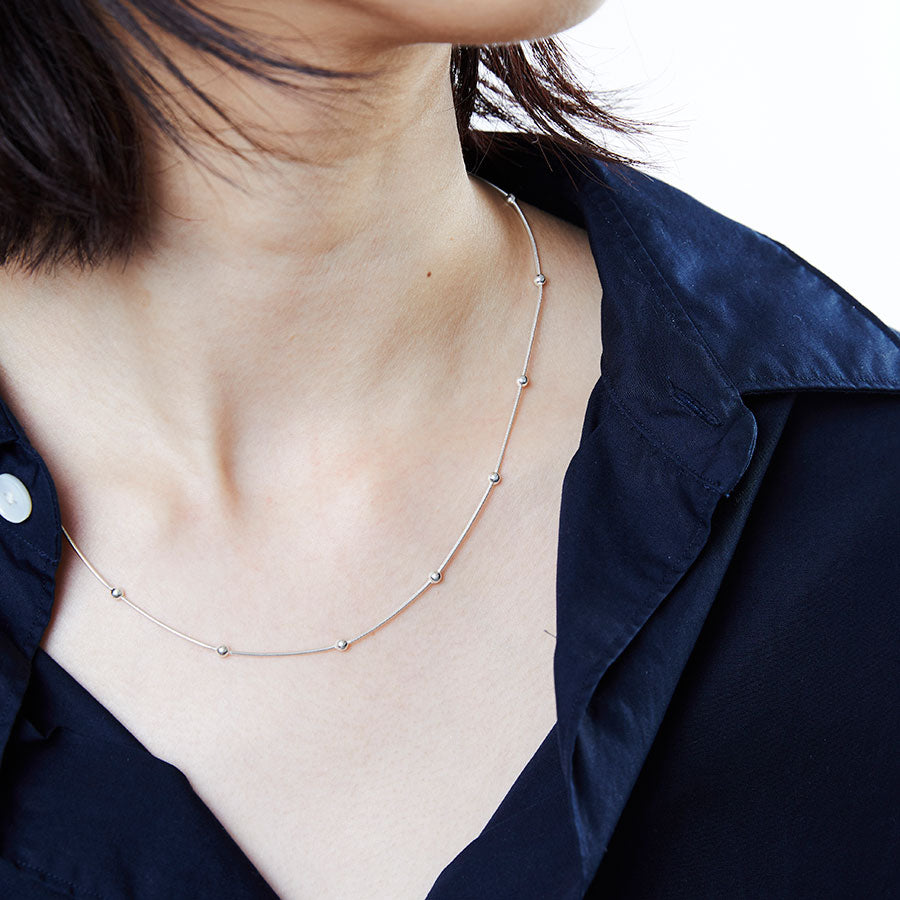 XOLO JEWELRY/ショロジュエリー】Sphere Snake Link Necklace (60cm