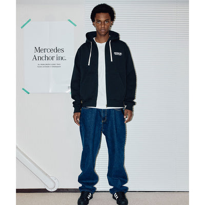 【ANCHOR INC./アンカーインク】<br>COMPANY PROFILE ZIPUP HOODIE <br>ANCFW25CS06