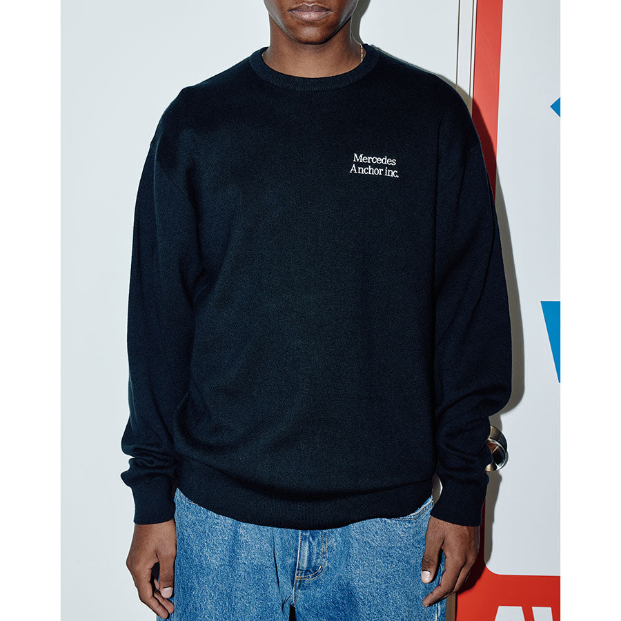 ANCHOR INC. アンカーインク カシミアブレンドセーター M ANCHOR INC./アンカーインク】CASHMERE BLENDED CREW KNIT SWEATER