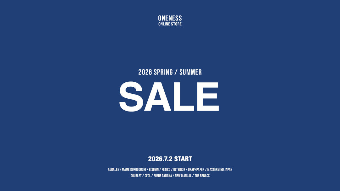 AURALEE・NICENESS・MAATEE&SONS・A.PRESSE 通販「ONENESS ONLINE STORE」