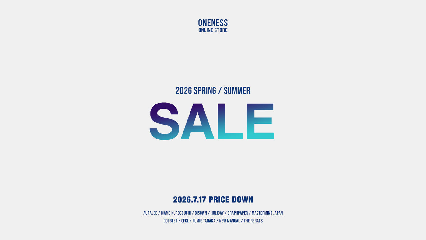 AURALEE - 期間限定価格　AURALEE AURALEE・NICENESS・MAATEE&SONS・A.PRESSE 通販「ONENESS ONLINE STORE」