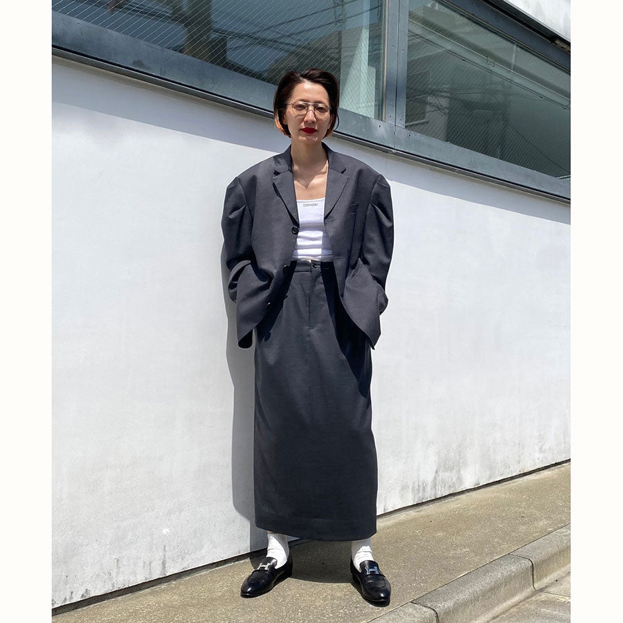 【HOLIDAY/ホリディ】WOOL DRAWSTRINGS 2TUCK SKIRT <br>23202103