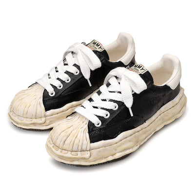 【Maison MIHARA YASUHIRO】<br>"BLAKEY" OG Sole Film Attached Canvas Low-top Sneaker (BLACK) <br>A15FW727