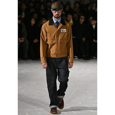 【JUNYA WATANABE MAN】<br>綿オックス×ウールナイロンチェック FILSON Wネーム ハンティングジャケット <br>WP-J014-051