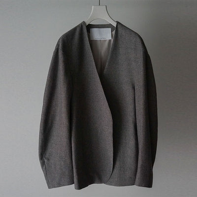 【nonnotte/ノノット】<br>Draping No Collar N Jacket <br>N-24A-023