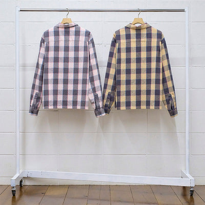 【UNUSED/アンユーズド】<br>Long sleeve check shirt <br>US2463