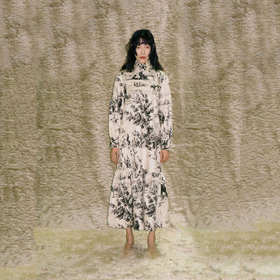 【JOHN/ジョン】French Scenic Printed Dress <br>JNR202001