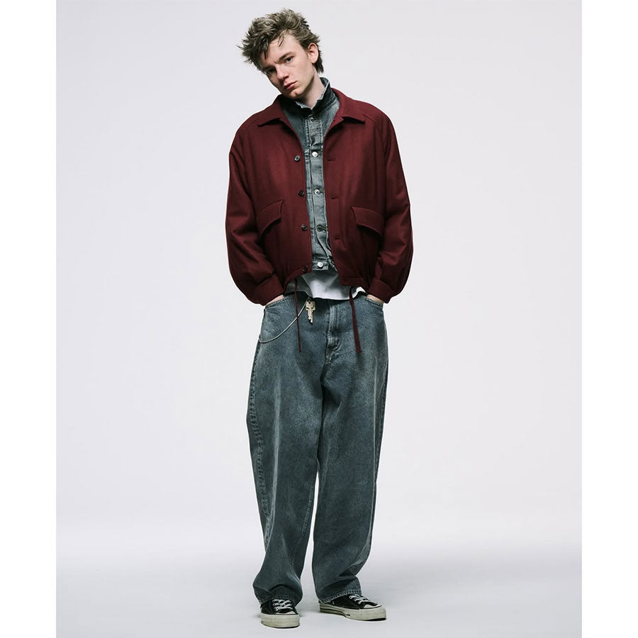 【A.PRESSE/アプレッセ】<br>Vintage Gray Denim Jacket <br>25AAP-01-41