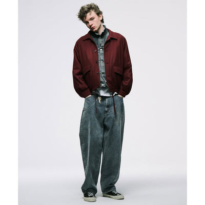 【A.PRESSE/アプレッセ】<br>Vintage Gray Denim Jacket <br>25AAP-01-41