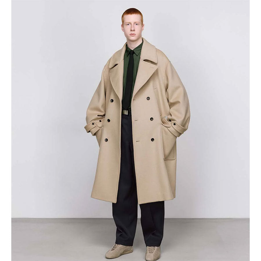 グラフペーパー graphpaper メルトンコート COLLECTION] Light Melton Oversized Coat – Graphpaper KYOTO｜グラフ