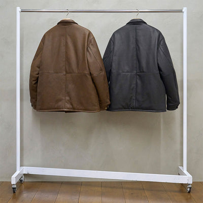 【UNUSED/アンユーズド】<br>Leather car coat <br>US2515