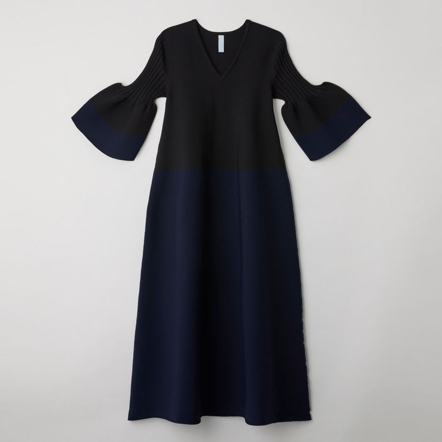 【CFCL/シーエフシーエル】<br>POTTERY SHORT BELL SLEEVE FLARE DRESS <br>CF006KH007