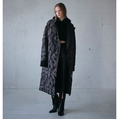 【EBONY/エボニー】<br>Fur yarn Hoodie <br>E23AW/T-05