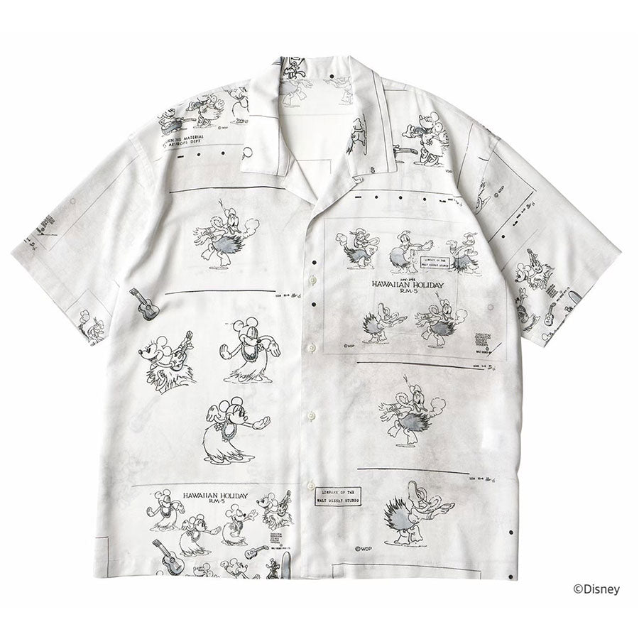[波特经典/波特经典]<br>迪士尼夏威夷假日波特经典夏威夷阿罗哈系列阿罗哈衬衫（黑色）<br> DP-024-2167 