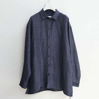 【nonnotte/ノノット】<br>Oversized Shirt ver.B (OBSIDIAN) <br>N-25S-082