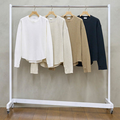 【UNUSED/アンユーズド】<br>Long-sleeve waffle T-shirt <br>US2523