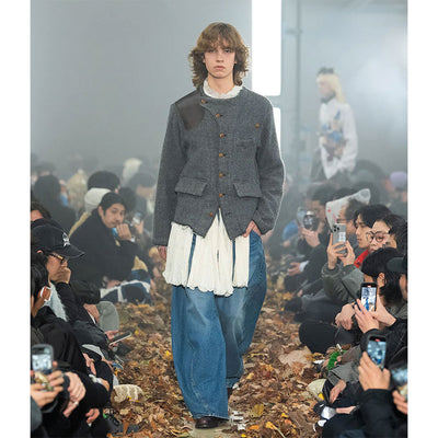 【KHOKI/コッキ】<br>Asymmetric jacket <br>25fw-jk-08
