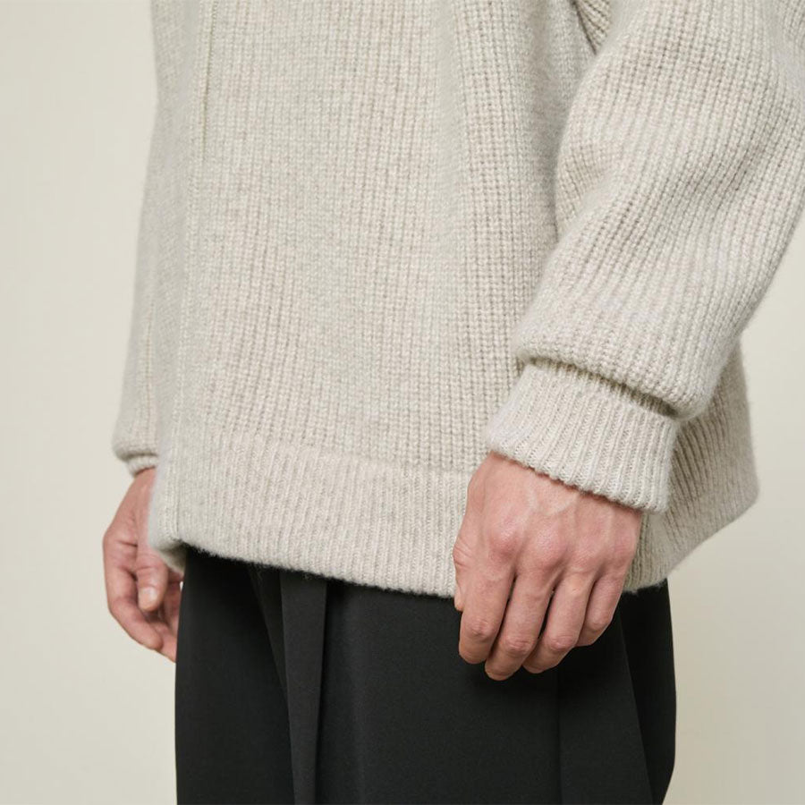 THE RERACS/ザ・リラクス】RERACS BULKY CASHMERE/SILK DRIVERS KNIT 