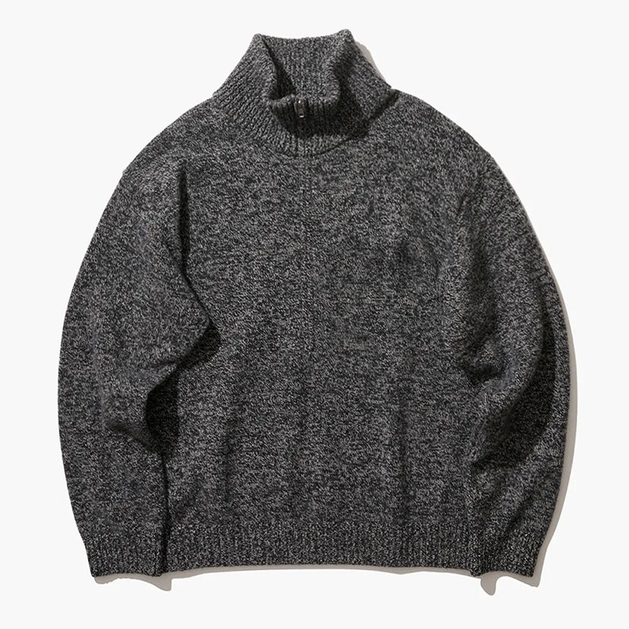 ATON/エイトン】LAMBS WOOL HALF SIP SWEATER KRAGGW0403の通販